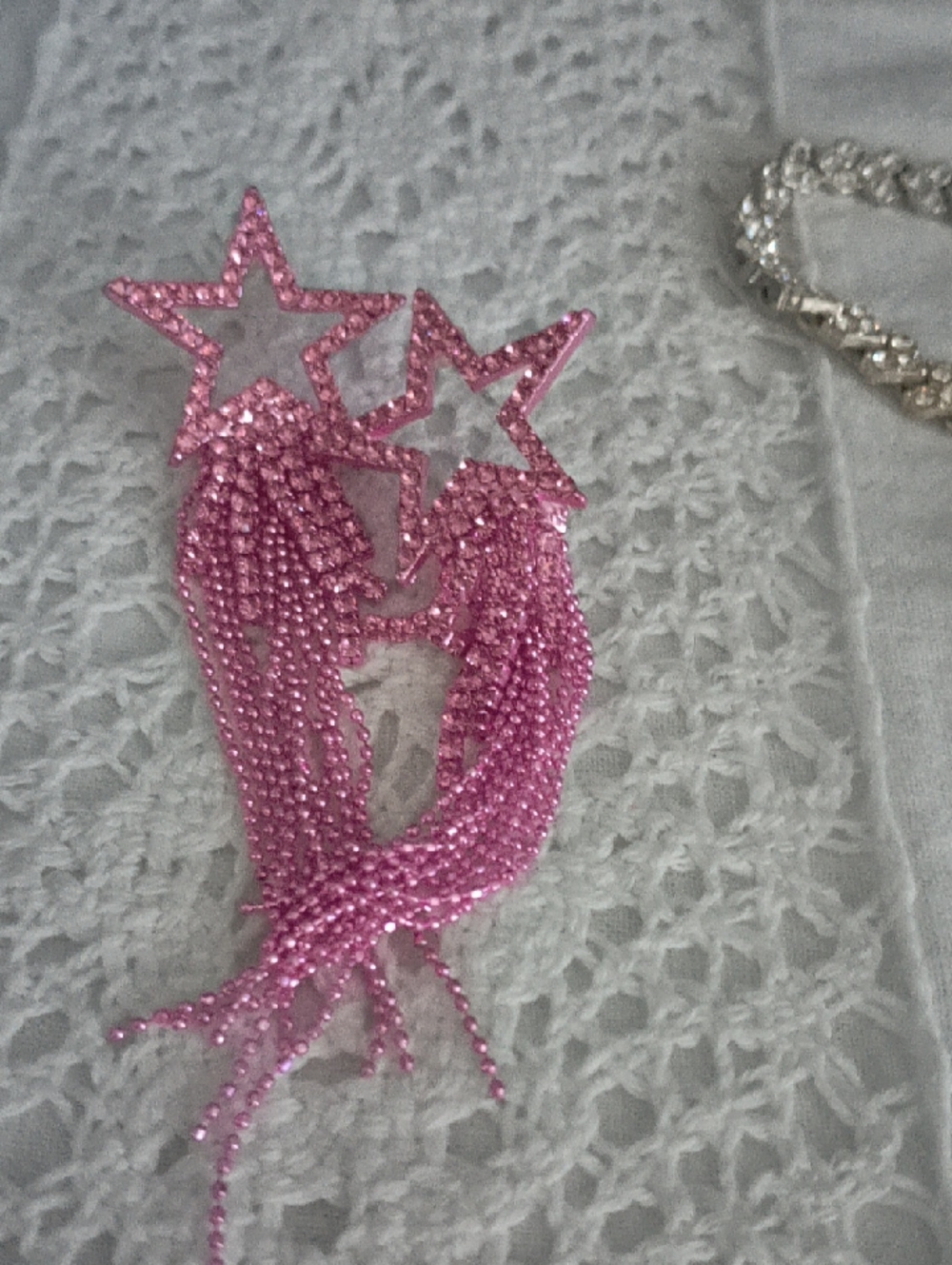 Pink Star Fringe Drop Earrings - Women Jewelry